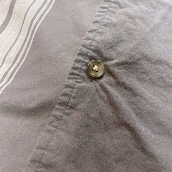 Goodfellow & Co. Button Up Shirt Men's Slim Short Sleeve Gray Cotton Size M - Picture 7 of 8